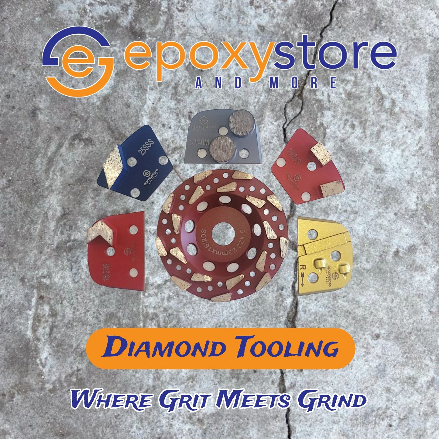 ESM Single "Chevron" 16/20 Grit Soft w/9mm holes