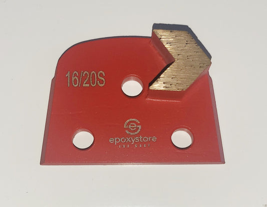 ESM Single "Chevron" 16/20 Grit Soft w/9mm holes