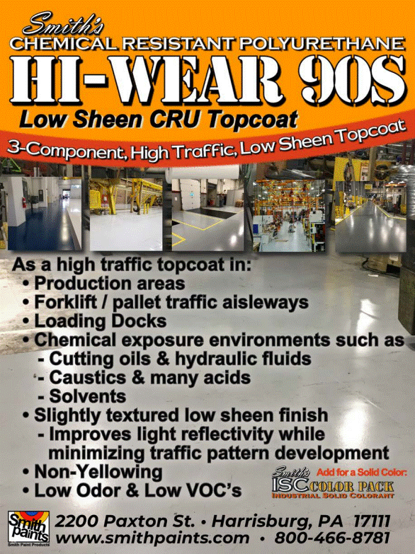 Smith’s Hi-Wear 90S Aliphatic Chemical Resistant High Traffic Urethane