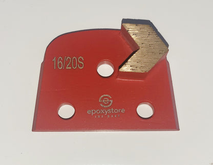 ESM Single "Chevron" 16/20 Grit Soft w/9mm holes